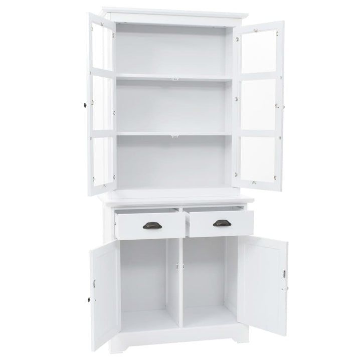 Servantă Galeză Cu 4 Uși, 80 X 40 X 180 Cm, Mdf Și Lemn De Pin