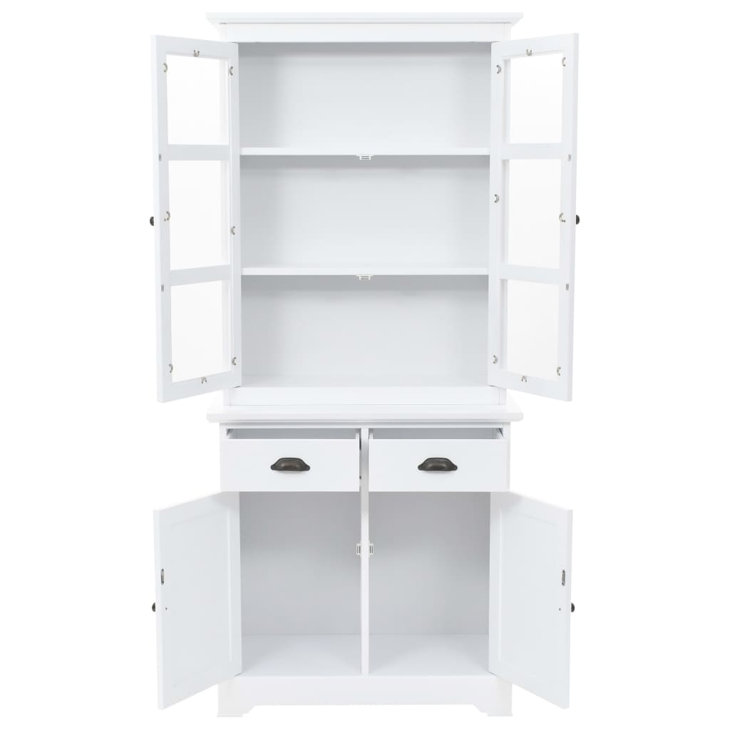 Servantă Galeză Cu 4 Uși, 80 X 40 X 180 Cm, Mdf Și Lemn De Pin