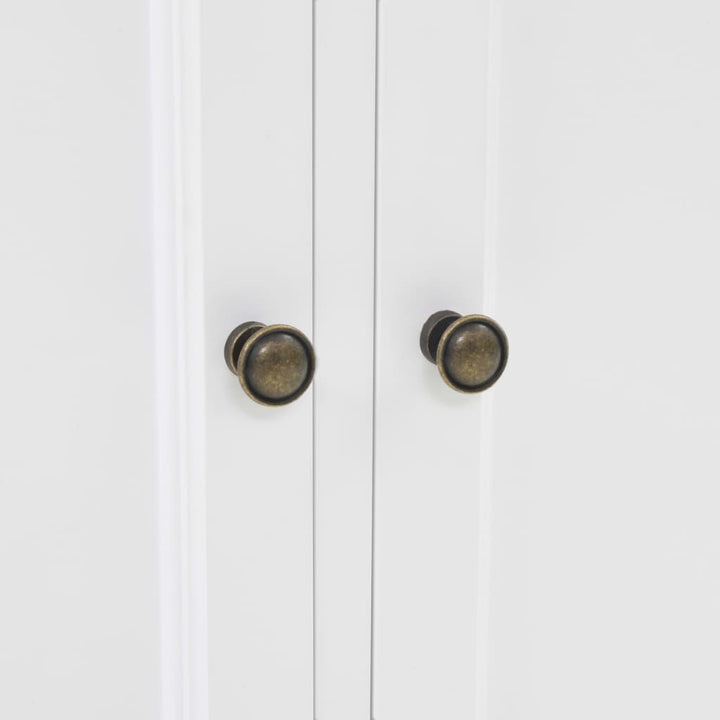 Servantă Galeză Cu 4 Uși, 80 X 40 X 180 Cm, Mdf Și Lemn De Pin