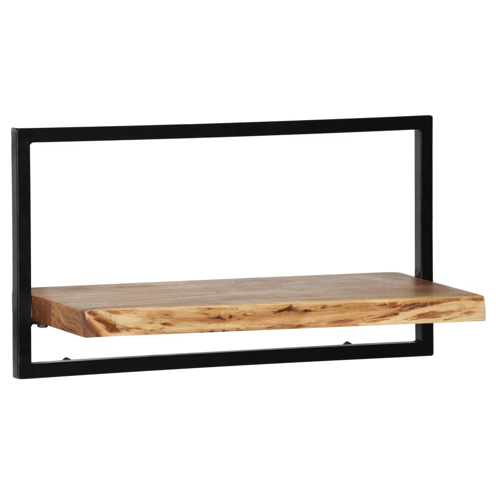 Set Rafturi De Perete 5 Piese, Lemn Masiv De Acacia Și Oțel