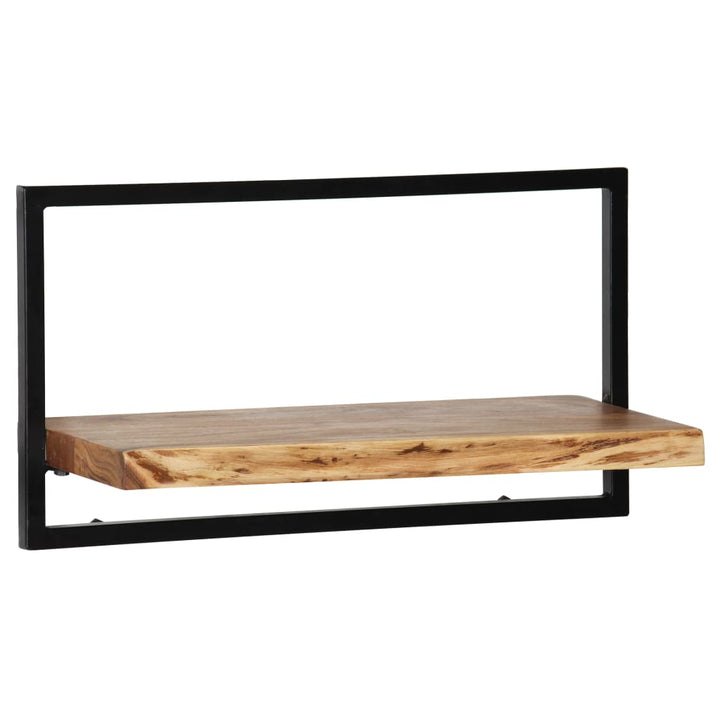 Set Rafturi De Perete 5 Piese, Lemn Masiv De Acacia Și Oțel