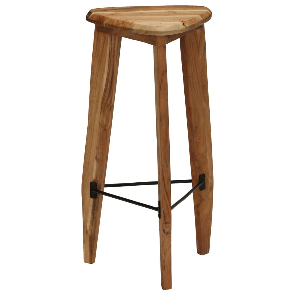 Scaune De Bar, 2 Buc., Lemn Masiv De Acacia