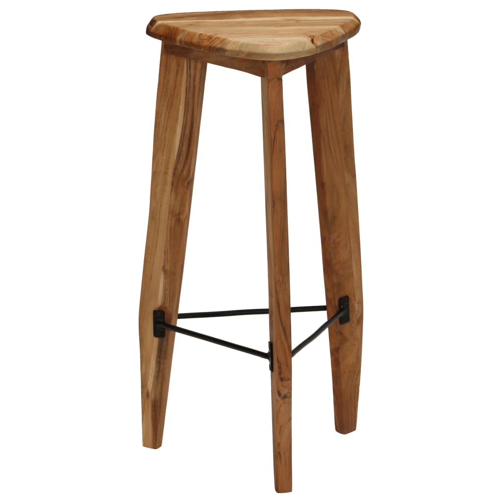 Scaune De Bar, 2 Buc., Lemn Masiv De Acacia