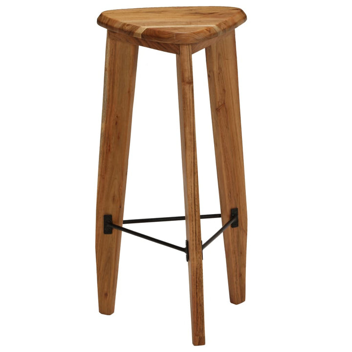 Scaune De Bar, 2 Buc., Lemn Masiv De Acacia