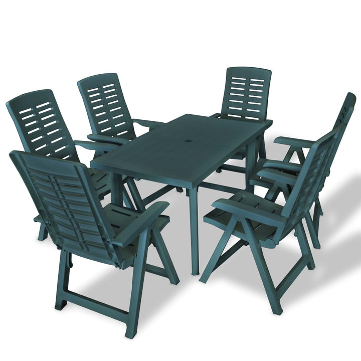 Set Mobilier De Exterior, 7 Piese, , Plastic
