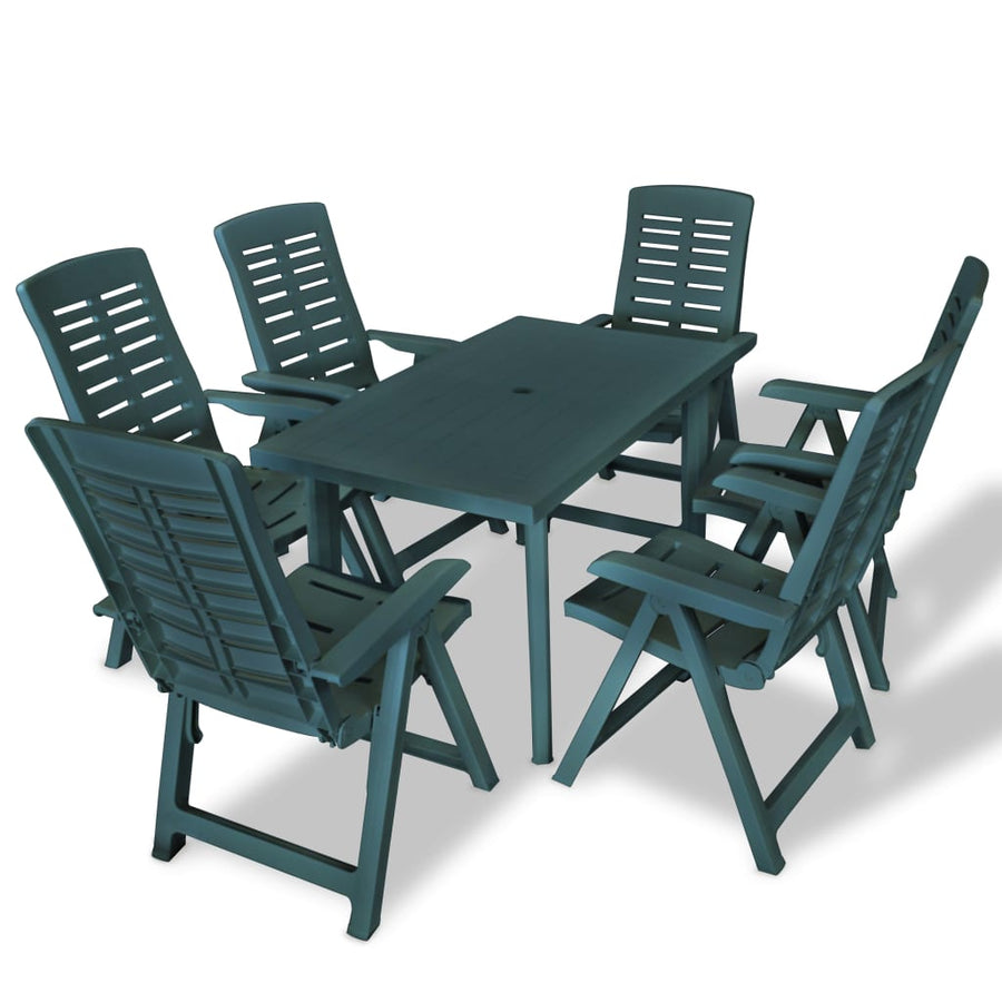Set Mobilier De Exterior, 7 Piese, , Plastic