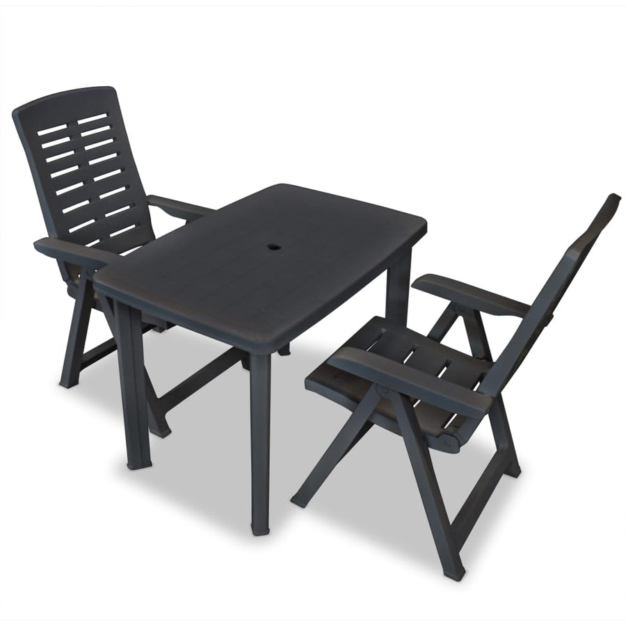 Set Mobilier Bistro, 3 Piese, , Plastic
