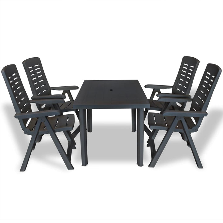 Set Mobilier De Exterior, 5 Piese, , Plastic