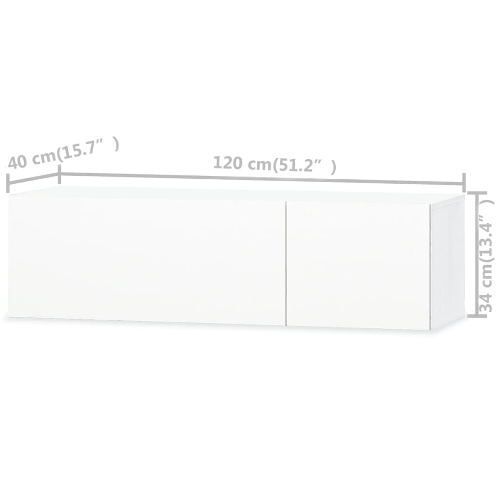 Comode Tv, 2 Buc, Pal, 120X40X34 Cm, Extralucios