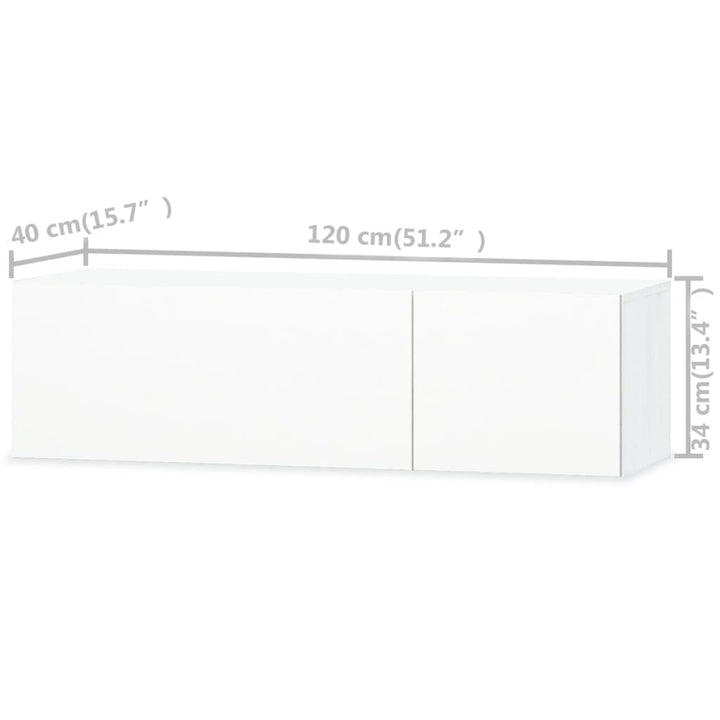Comode Tv, 2 Buc, Pal, 120X40X34 Cm, Extralucios