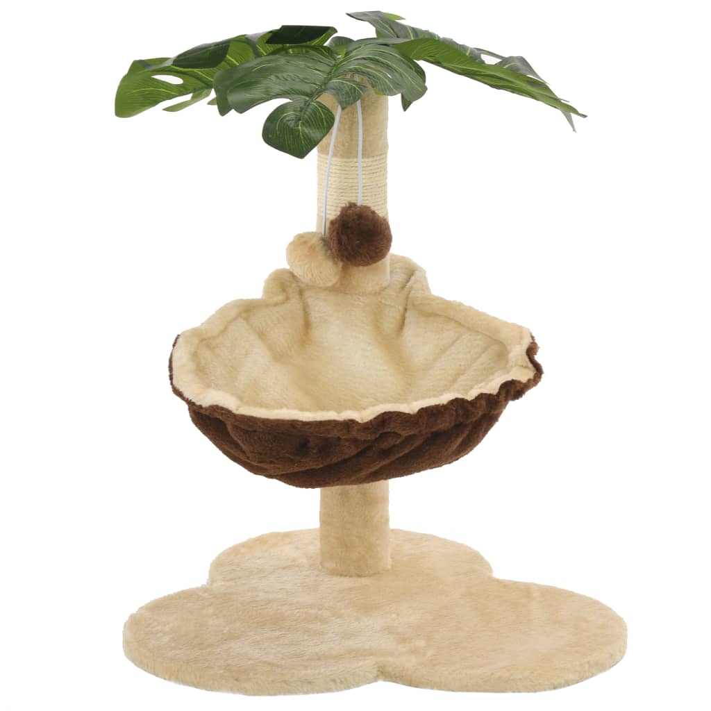 Ansamblu Pisici Cu Stâlpi Funie Sisal, 50 Cm, Bej Și Maro