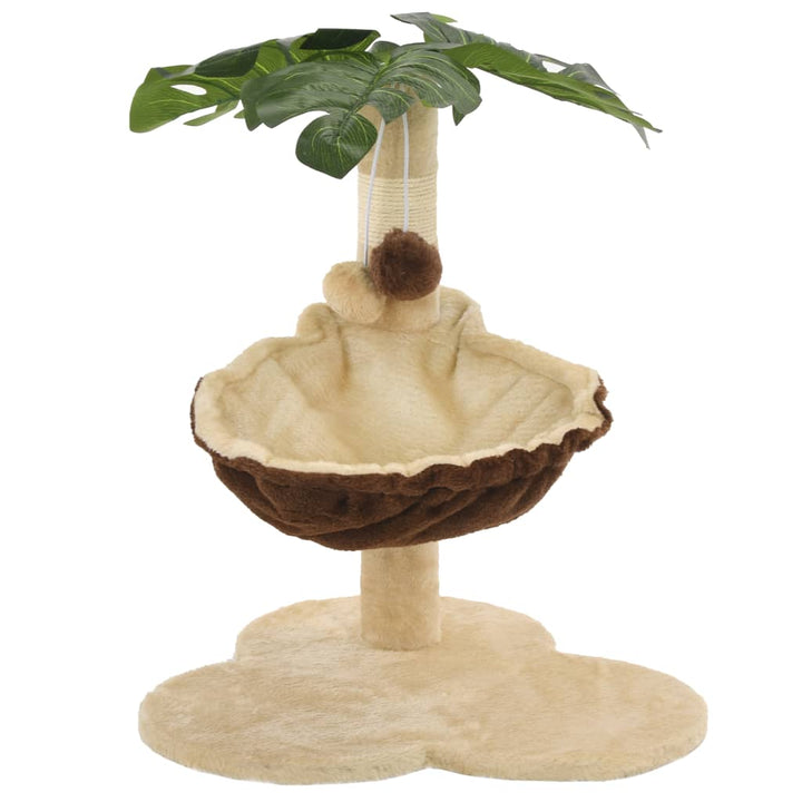 Ansamblu Pisici Cu Stâlpi Funie Sisal, 50 Cm, Bej Și Maro