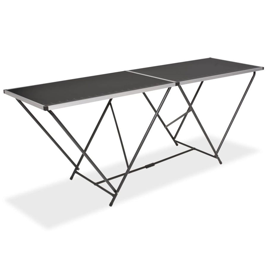 Masă De Lipire Pliabilă, 200 X 60 X 78 Cm, Mdf Și Aluminiu