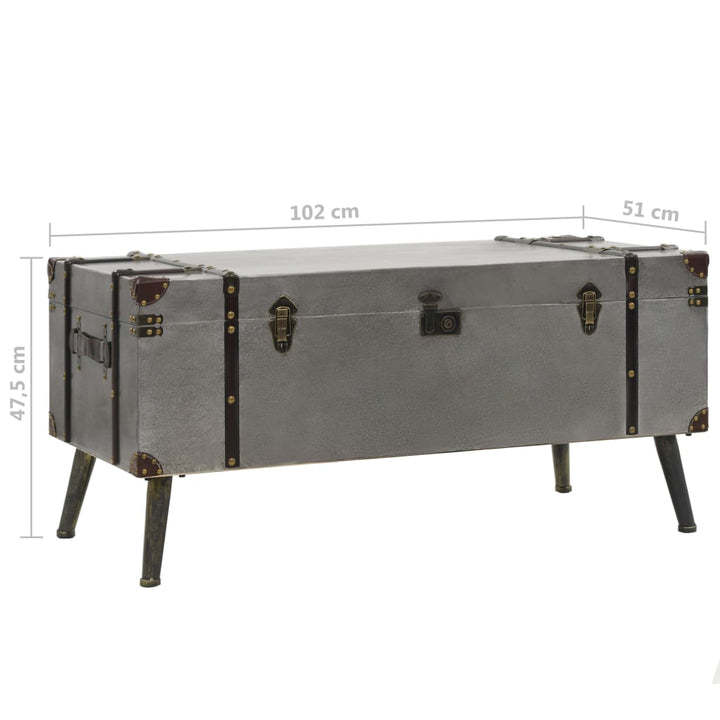 Masă De Cafea, Mdf Și Aluminiu, 102X51X47,5 Cm