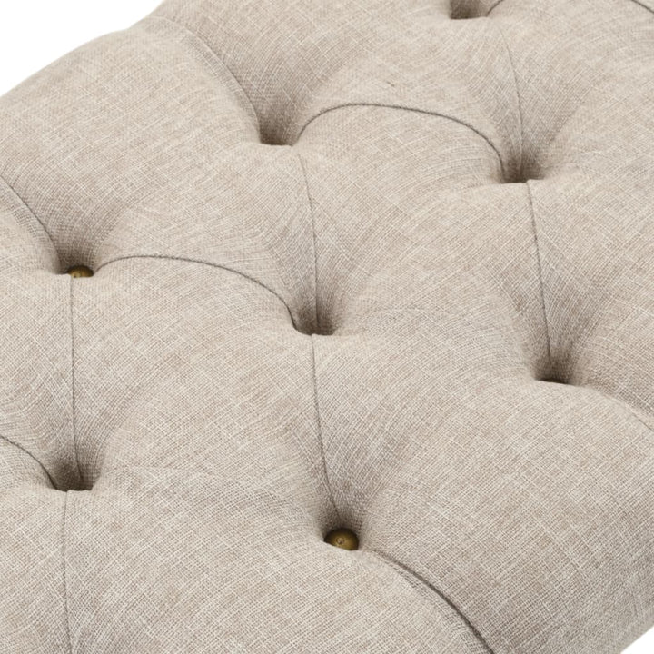 Bancă Depozitare, Lemn Masiv Și Material Textil 103X51X44 Cm