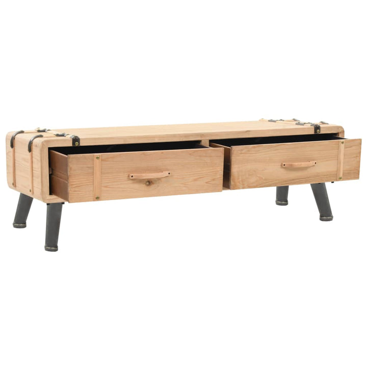 Dulap Tv Din Lemn Masiv De Brad, 120X33X35 Cm