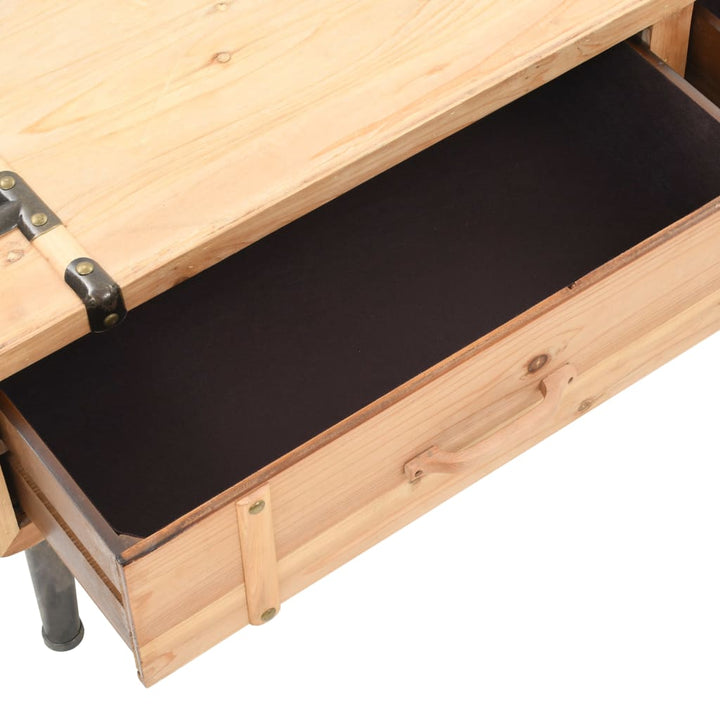 Dulap Tv Din Lemn Masiv De Brad, 120X33X35 Cm
