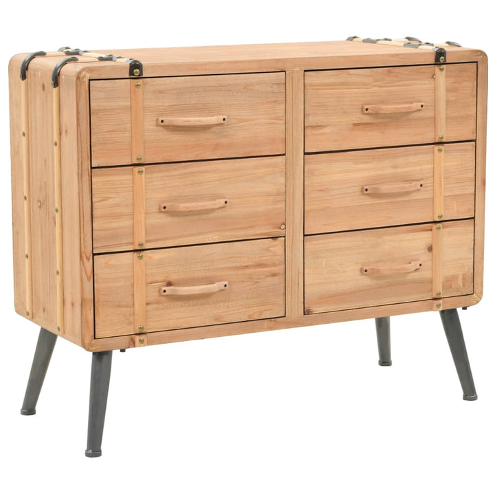 Dulap Cu Sertare, Lemn Masiv De Brad, 91 X 35 X 73 Cm