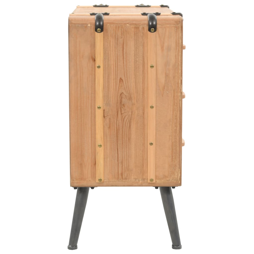 Dulap Cu Sertare, Lemn Masiv De Brad, 91 X 35 X 73 Cm