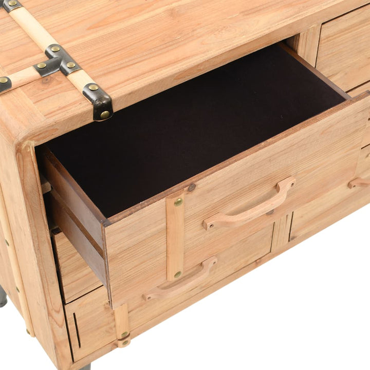 Dulap Cu Sertare, Lemn Masiv De Brad, 91 X 35 X 73 Cm