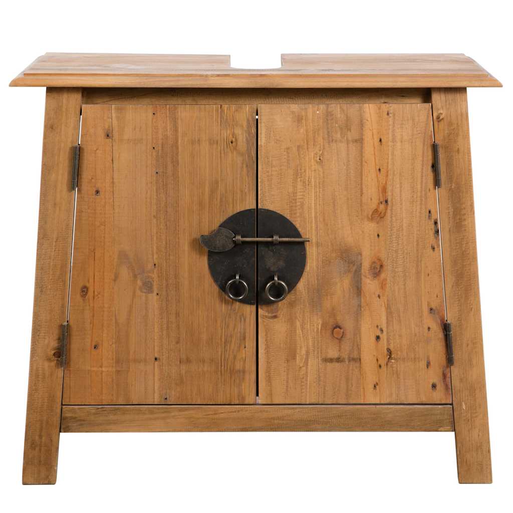 Set Mobilier De Baie, Lemn Masiv De Pin