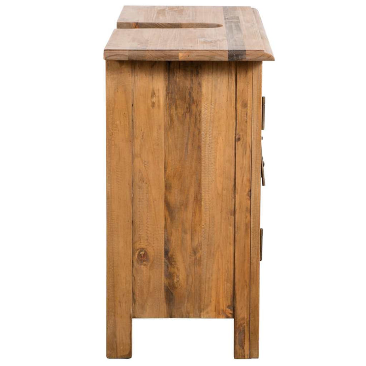 Set Mobilier De Baie, Lemn Masiv De Pin