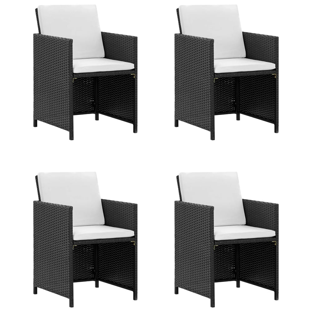 Set Mobilier De Exterior Cu Perne, 5 Piese, , Poliratan