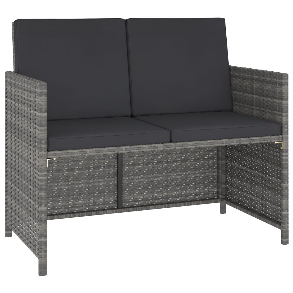 Set Mobilier De Exterior Cu Perne, 6 Piese, , Poliratan