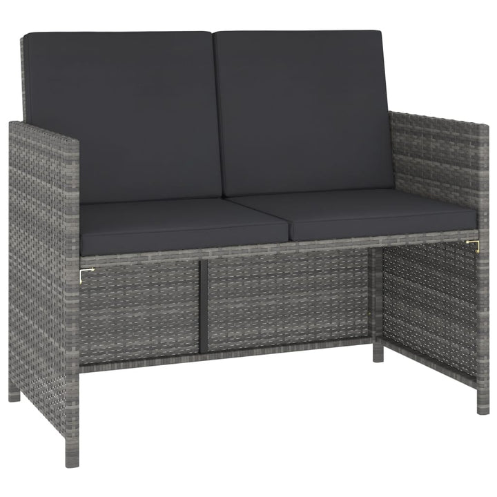 Set Mobilier De Exterior Cu Perne, 6 Piese, , Poliratan