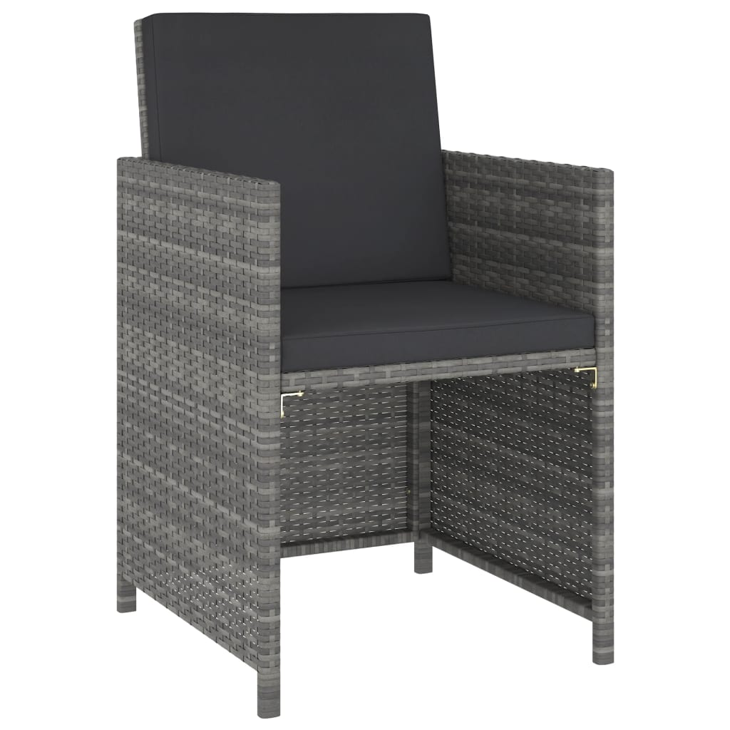 Set Mobilier De Exterior Cu Perne, 6 Piese, , Poliratan