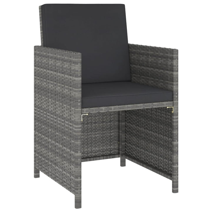 Set Mobilier De Exterior Cu Perne, 6 Piese, , Poliratan