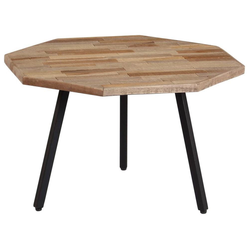 Set Măsuțe De Cafea, 2 Piese, Lemn De Tec Reciclat, Hexagon