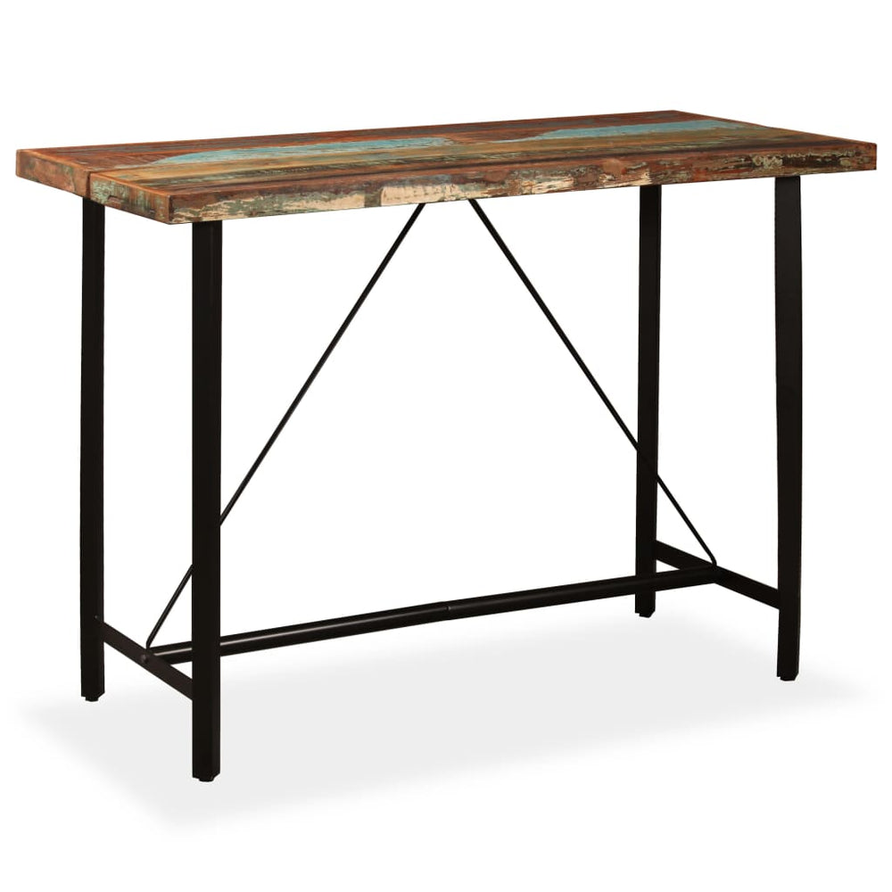 Set Mobilier De Bar, 7 Piese, Lemn Masiv Reciclat