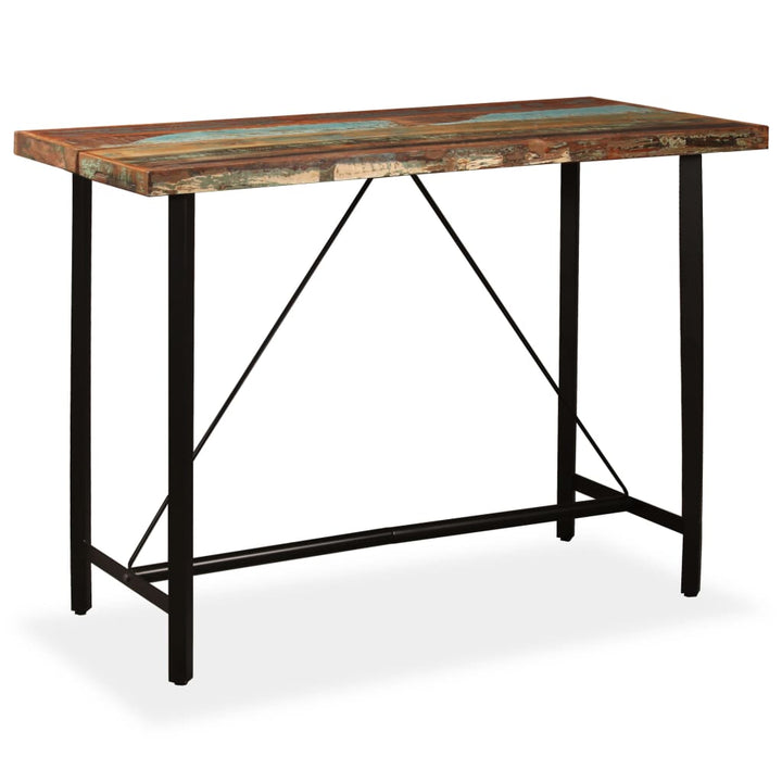 Set Mobilier De Bar, 7 Piese, Lemn Masiv Reciclat