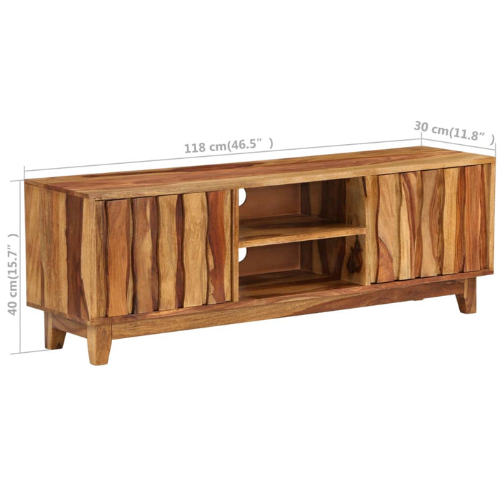 Comodă Tv, Lemn Masiv De Acacia, 118 X 30 X 40 Cm