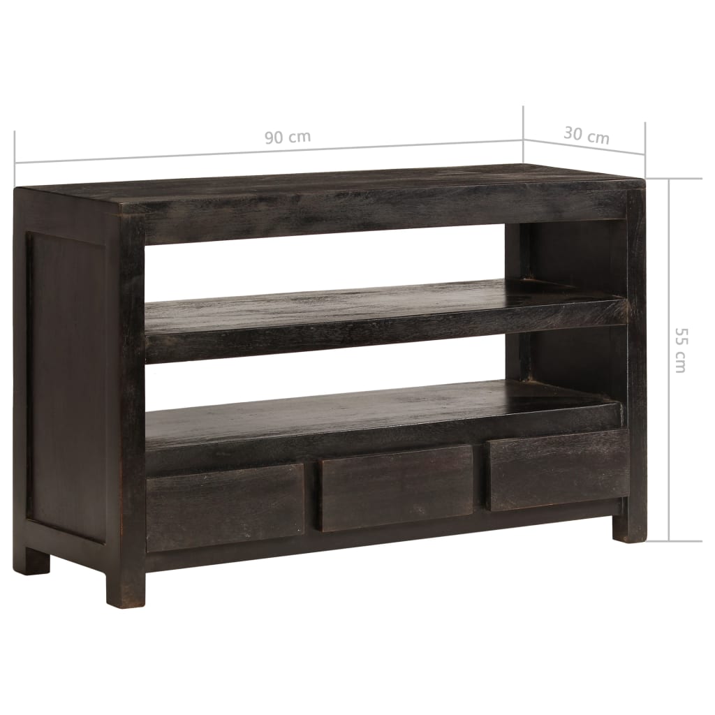 Comodă Tv, Lemn Masiv De Acacia, 90 X 30 X 55 Cm,