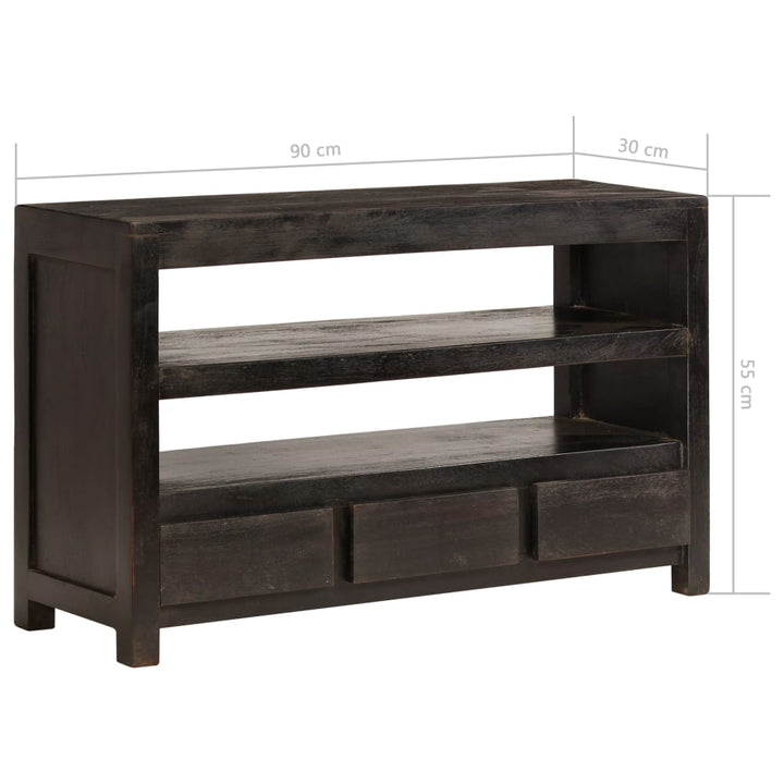Comodă Tv, Lemn Masiv De Acacia, 90 X 30 X 55 Cm,