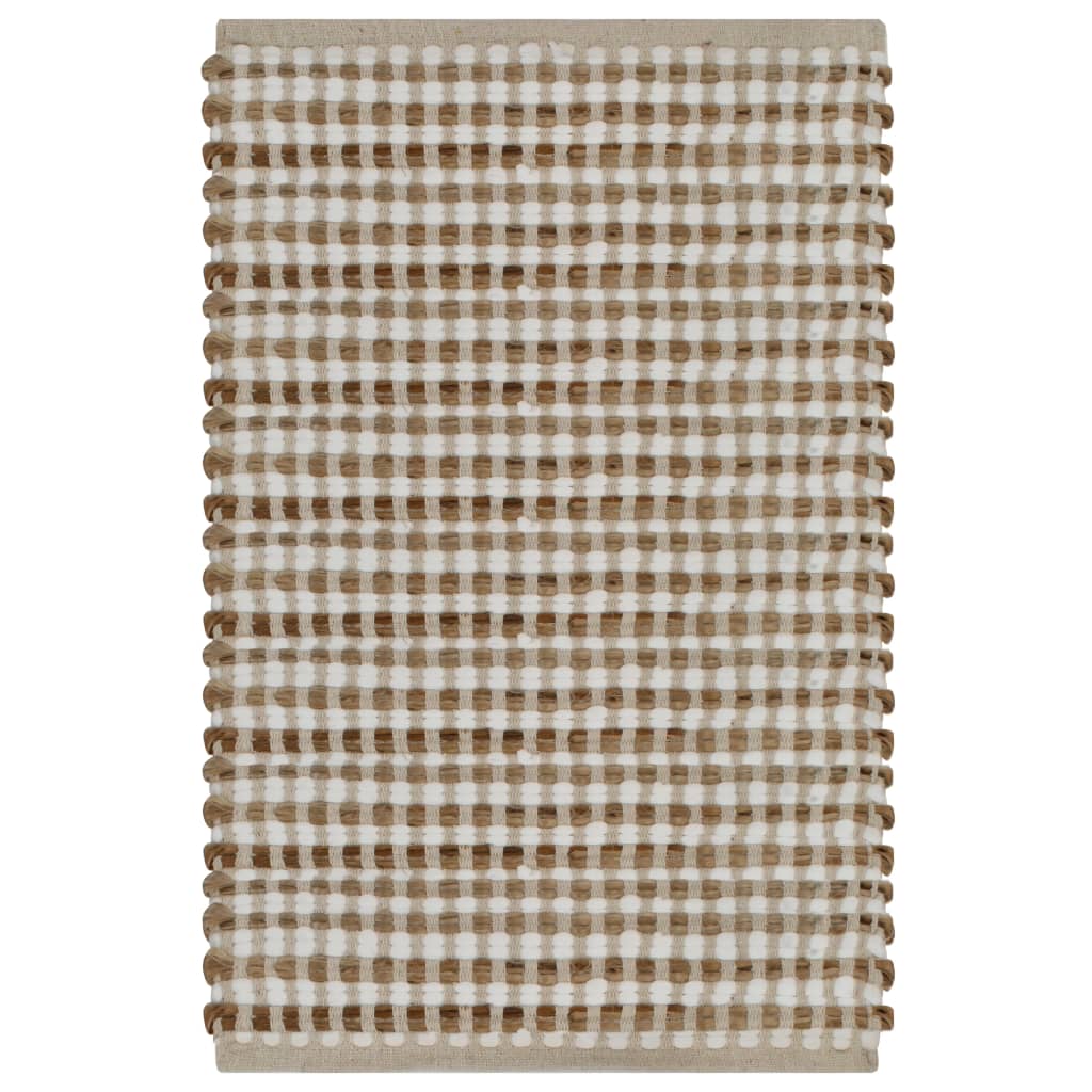 Set Covoraș De Baie Lucrat Manual, Natural Și , Iută Textil