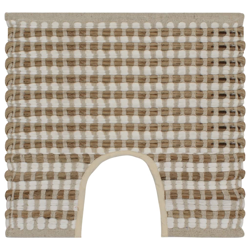 Set Covoraș De Baie Lucrat Manual, Natural Și , Iută Textil
