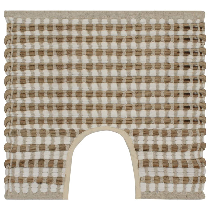 Set Covoraș De Baie Lucrat Manual, Natural Și , Iută Textil