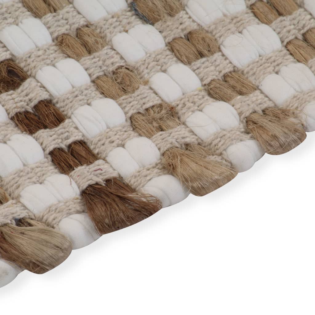 Set Covoraș De Baie Lucrat Manual, Natural Și , Iută Textil