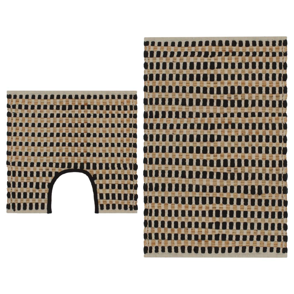 Set Covoraș De Baie Lucrat Manual, Natural Și , Iută Textil