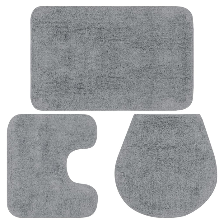 Set Covorașe Baie, 3 Piese, , Textil