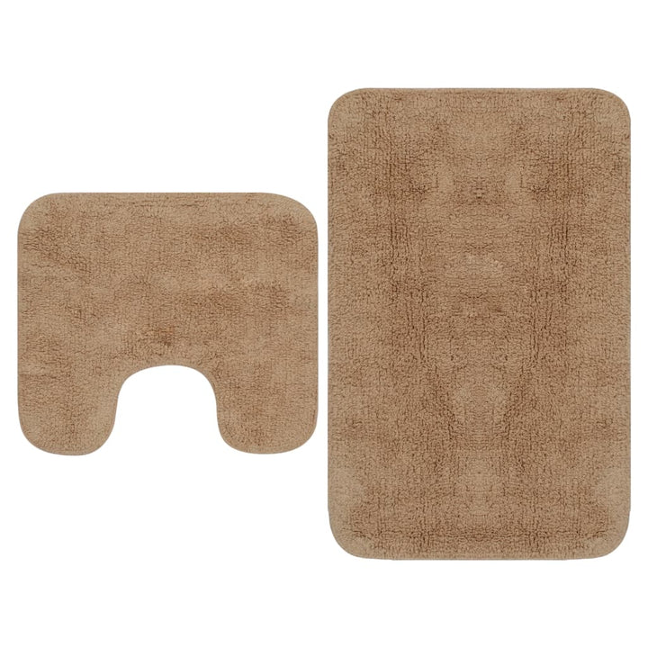 Set Covorașe Baie, 2 Buc., Textil,
