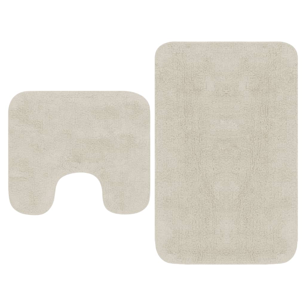 Set Covorașe Baie, 2 Buc., Textil,