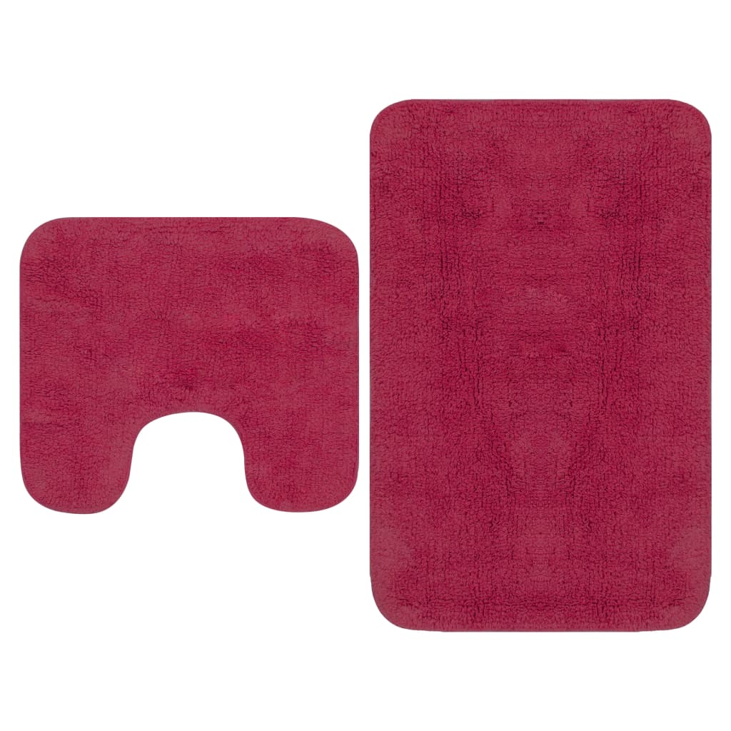 Set Covorașe Baie, 2 Buc., Textil,