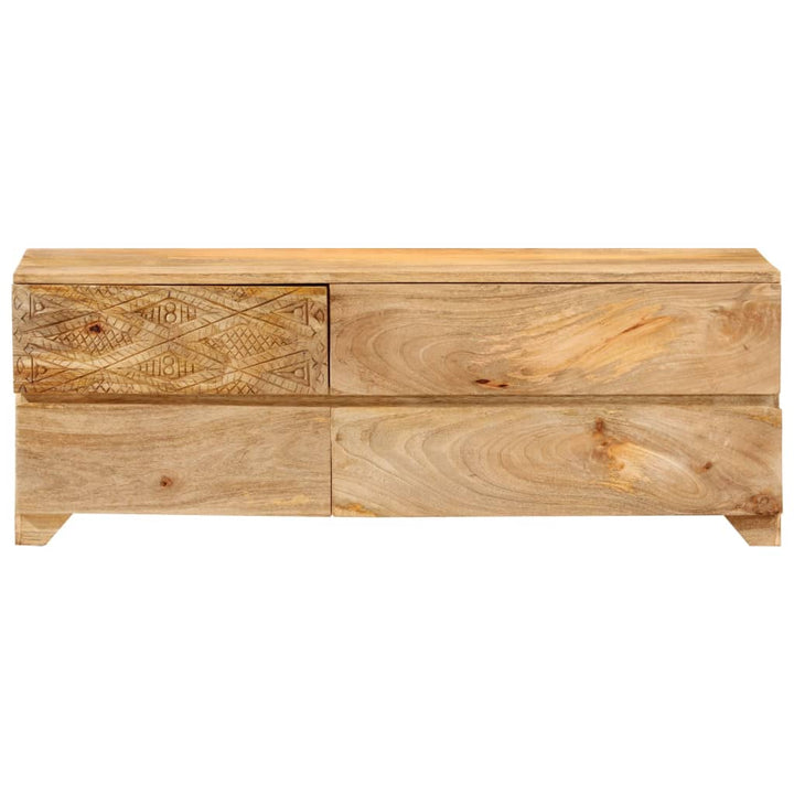 Comodă Tv, 110X30X40 Cm, Lemn Masiv De Mango