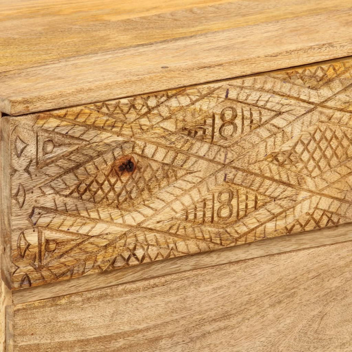 Comodă Tv, 110X30X40 Cm, Lemn Masiv De Mango