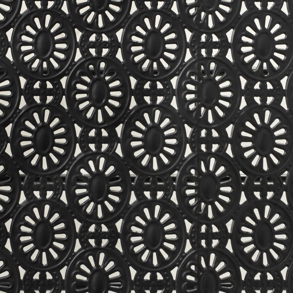 Măsuță De Cafea Pliabilă, Vintage, Negru, 100X50X45 Cm, Metal