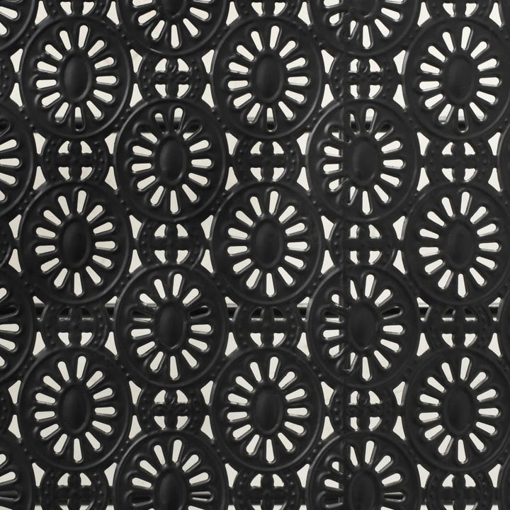 Măsuță De Cafea Pliabilă, Vintage, Negru, 100X50X45 Cm, Metal